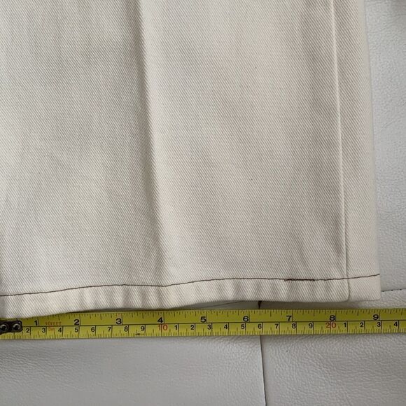 Sigrid Olsen Cotton Cream Two-Piece Suit Jacket Pants Embroidered Size L/14 - Picture 14 of 16